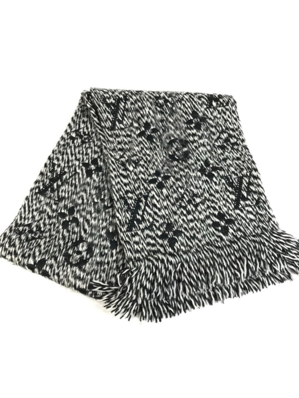 Louis Vuitton Scarf Echarpe Logo Manic Mix U-le Black